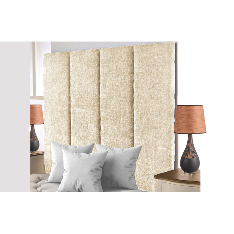 Upholstered Headboard, Single (3'), Cream Chenille