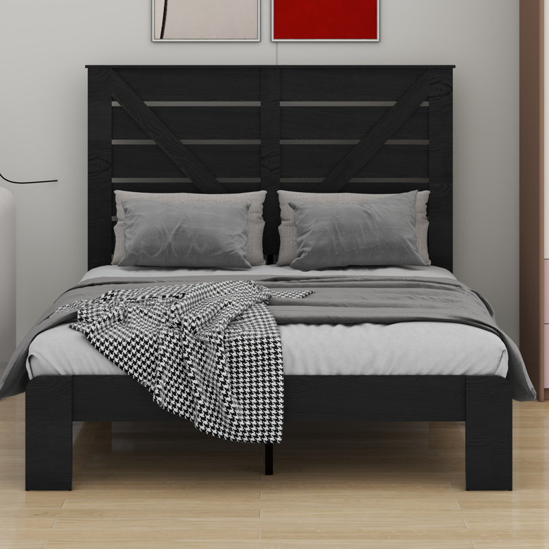 Tête de lit, tête de lit plateforme, grand rangement sous le lit, Double