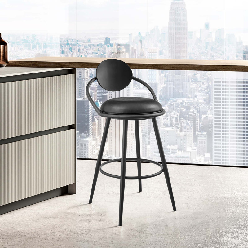 Tabouret de bar pivotant élégant avec flexibilité en hauteur