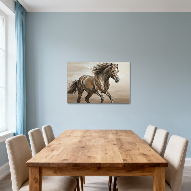 «Animals Courir», reproduction d'art sur toile, H 16 po x l 24 po
