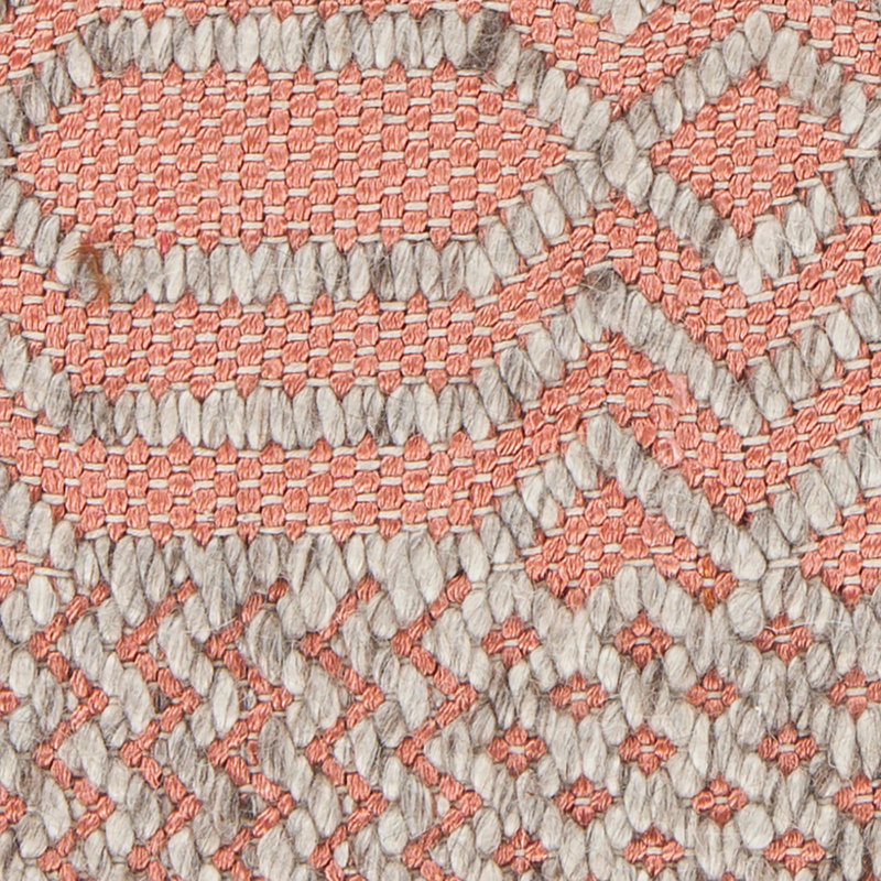 Tapis rose / naturel tissé à plat à la main Salona