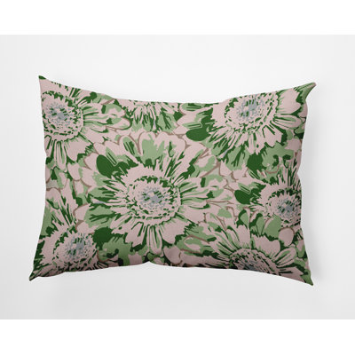 Floral Polyester Throw Pillow