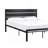 Black Metal Frame Full Size Bed 1Pc