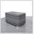 Mixed Grey Slatted Side Table With Aluminum Top – Fully Assembled, Durable And Stylish For Outdoor Use