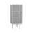 22.25'' Floor Coner Cabinet,Three Tiers With Tempered Glass Doors And Storage Shelves For Bathroom, Living Room And Bedroom (White)-1023103723