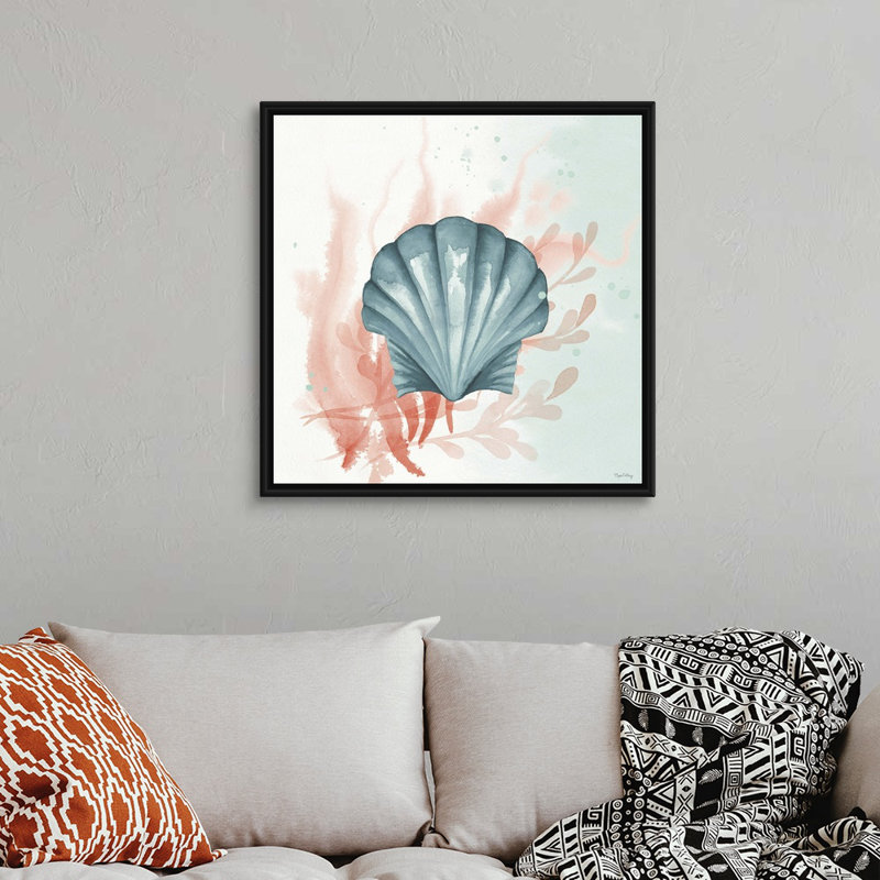 Splash II, art mural sur toile, Cadre noir, H 32 po x l 32 po x P 2 po