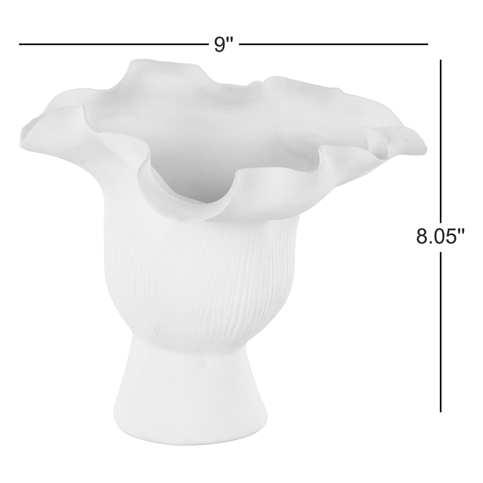 Aceves Ceramic Table Vase, Black