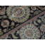 Hand-Knotted High-Quality Black and Black Area Rug