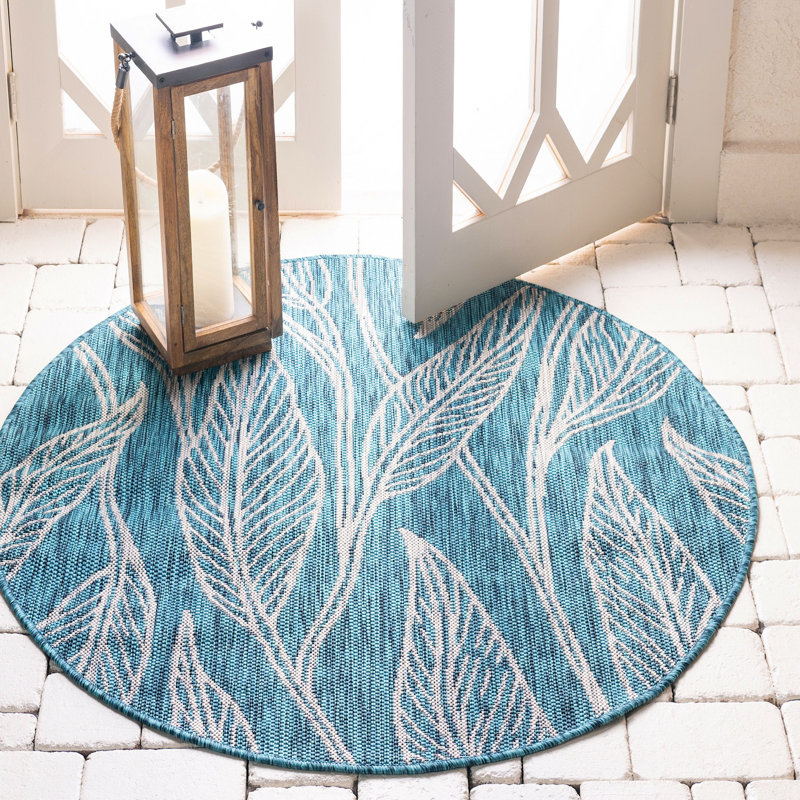 Outdoor Kona Area Rug Garden Color, Round 4'