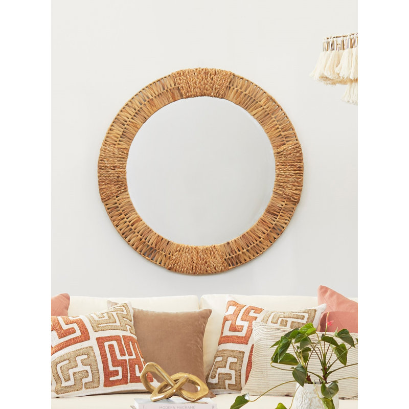 Folha Flat Metal Beveled Wall Mirror