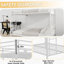 Lit superposé en fer, lit simple supérieur et double inférieur, cadre de lit en métal pour la maison, dortoir, chambre d'amis-939671322