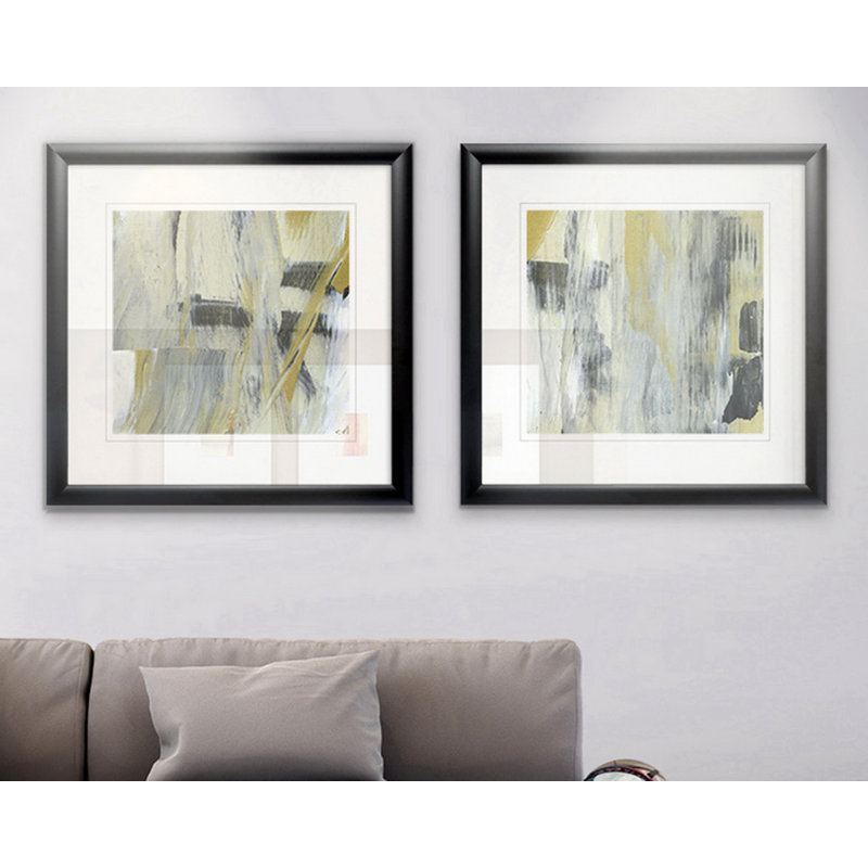 " Alder Creek III " 2 - Pieces, Black Framed