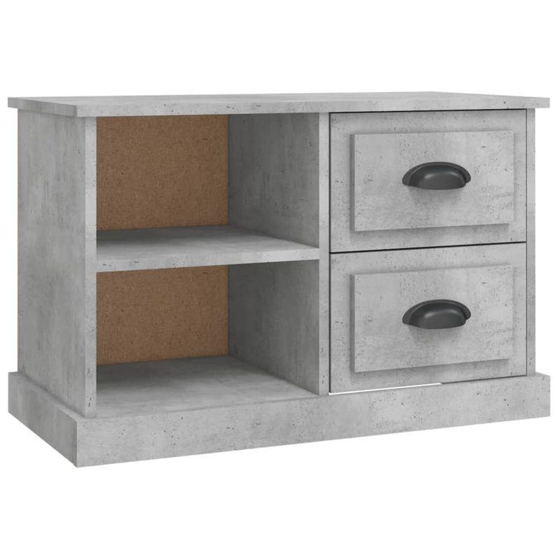 Mourya Unfinished TV Stand for TVs up to 32", Concrete Grey