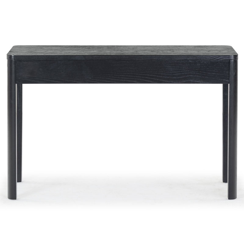 Gabrietta Solid + Manufactured Wood Writing Desk, Black