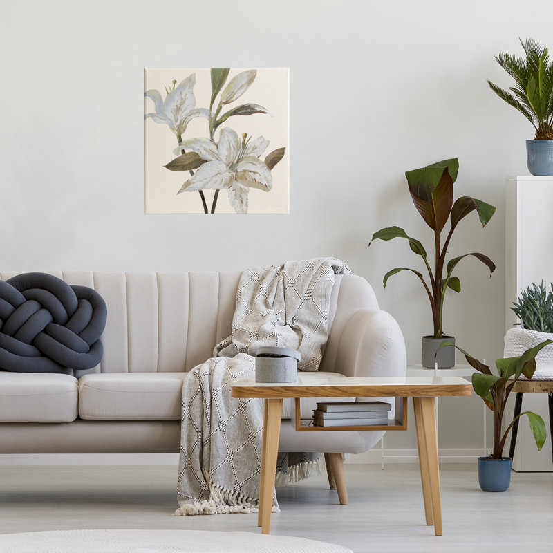 Toile beige lys doux, design par Lanie Loreth, H 17 po x l 17 po