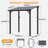 8 Ft. W x 5 Ft. D Outdoor Metal Pergola with Sloped Roof Patio Gazebo for Backyard, Deck-118613907