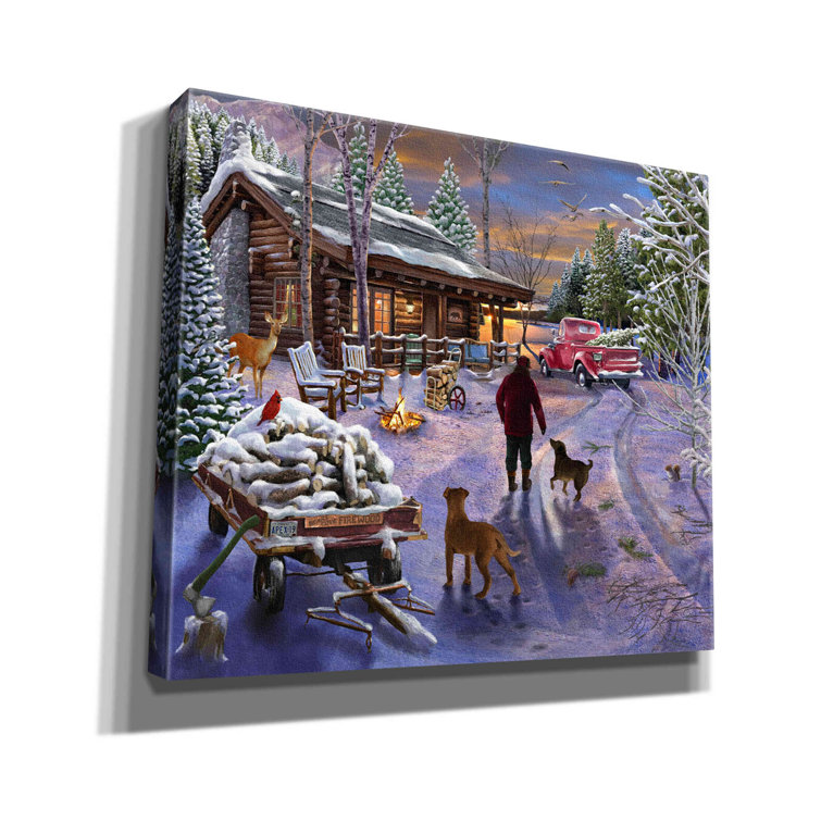 Red Barrel Studio® Winter Refuge On Canvas by Bigelow Illustrations ...