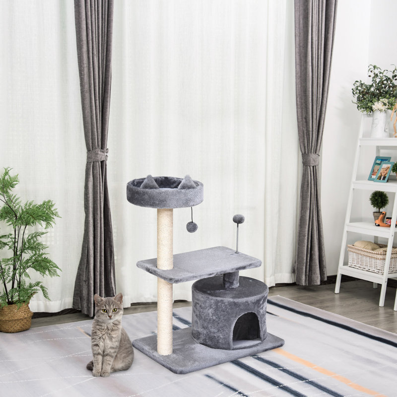 81cm H Cat Tree, Grey