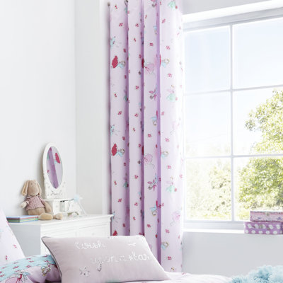 Fairies Easy Care Eyelet Curtains