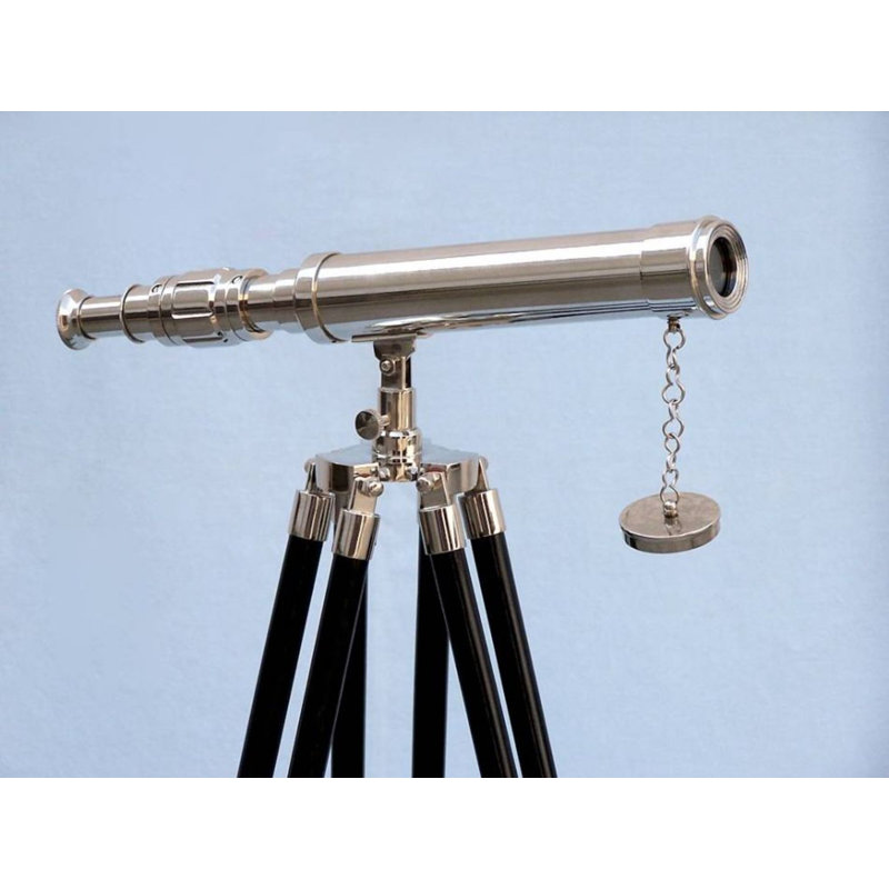 Télescope décoratif Espanola, Chrome / Noir