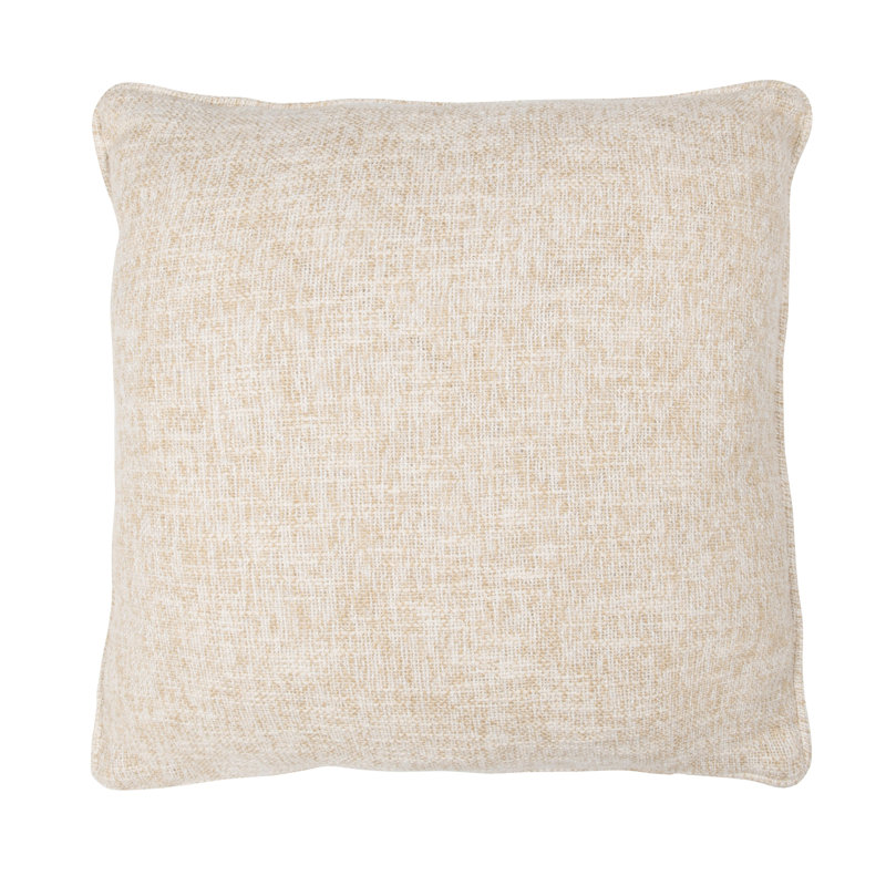 Coussin décoratif en mélange de coton Fallow, Carré 22 po
