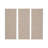 Sagebrook Home Set of 3 24X63 Chinati Dimensional Plaster Art.