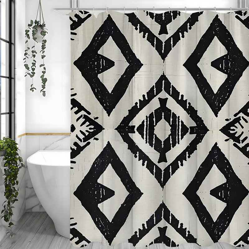 Rideaux de douche avec crochets inclus