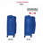 (20+24) Two-piece suitcase suitcase set Oxford trolley case without password lock universal wheel BLUE