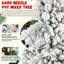 Arbre de Noël floqué avec 500 lumières à DEL blanc chaud - 1252 pointes, PVC enneigé et branches à aiguilles dures, conception à charnières pour une installation facile, support en métal robuste - arbre de vacances complet et réaliste-1089344932-1089344931