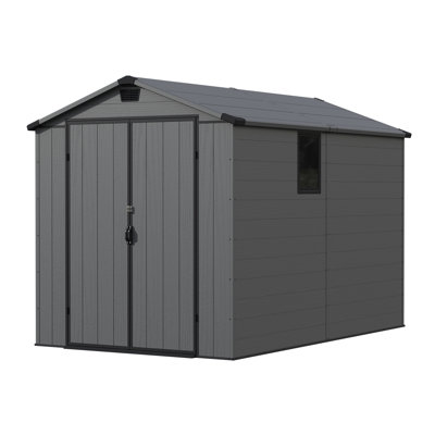 6 Ft. W X 10 Ft. D Resin Outdoor Storage Shed, Weather-resistant Outdoor Storage With Reinforced Design
