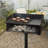 Pilot Rock 16.12 in. W Portable Grill / Smoker Combo Charcoal Grill Gas & Charcoal Combo Grill
