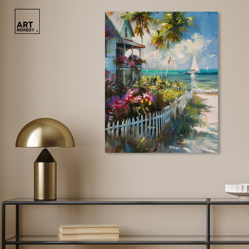 Maison de plage locale, Toile tendue, H 24 po x l 20 po