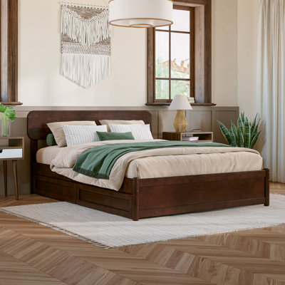 Ause Solid Wood Storage Bed