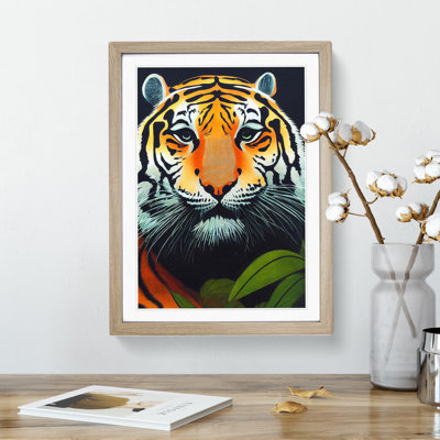 Tiger in the Jungle - Framed Print