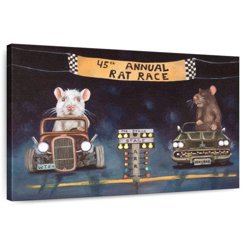 Rat Race, 24" H x 36" W