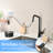 Matte Black, Single Hole, Kitchen Faucet, 3 Function, 360 , One Touch Switching, 23.6 In Pull-Out Hose, Water Flow Modes, Easy Installation, Tall Pull Down Style, Metal Material, Ceramic Cartridge-382921237