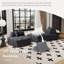 Ensemble de canapé modulaire surdimensionné de luxe moderne, canapé rembourré en chenille avec dossiers amovibles et sièges profonds Diy-832716361