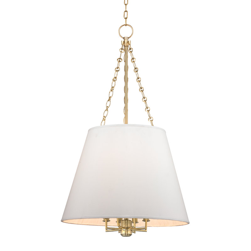 Burdett 8 - Light Pendant, Aged Brass