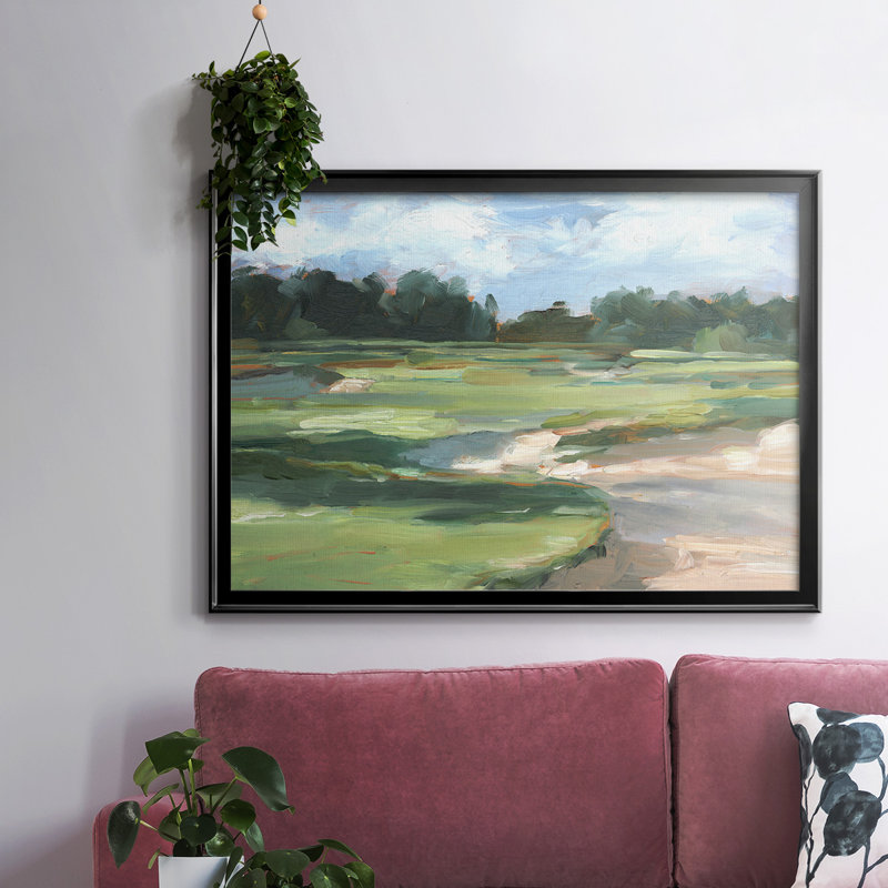 Golf Course Study II, reproduction d'art sur toile, Noir, H 14 po x l 20 po x P 1,5 po