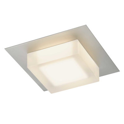 Plafonnier encastré à DEL carré de 8 pouces avec fonction intelligente - énergie, 750 lumens haute performance à 15 W, 3 températures de couleur sélectionnables 3000 K / 4000 K / 5000 K, intensité réglable par gradateurs compatibles, acrylique gravé
