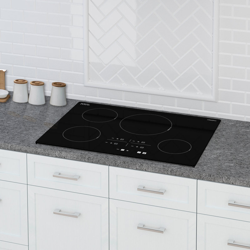 Ancona Elite 30 in. 4-Burner Induction Cooktop in Black Ceramic