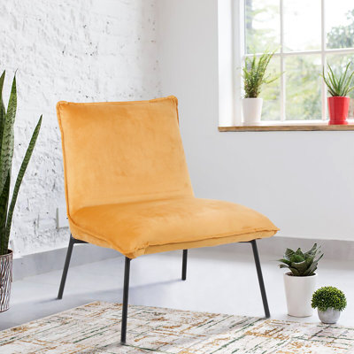 Dora Velvet Slipper Chair