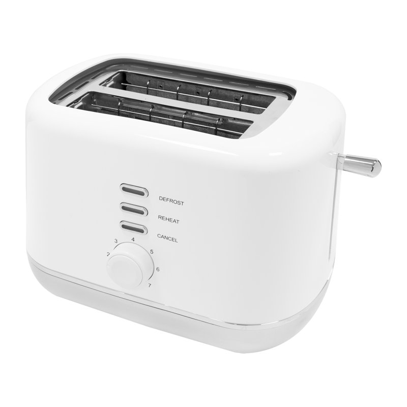 2 Slice Toaster, White