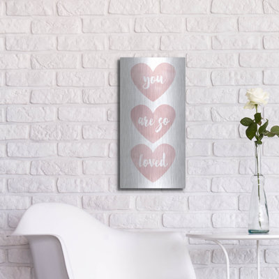 'Loved' by Erin Clark Metal Wall Art
