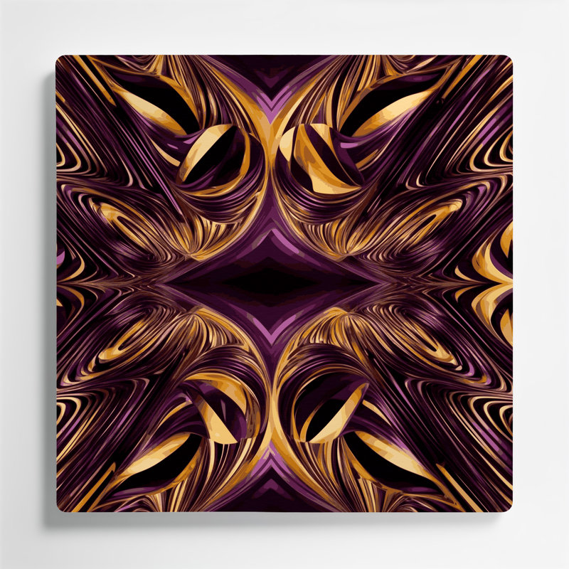 Art mural rouge Op Op 83, H 144 po x l 144 po x P 0,05 po