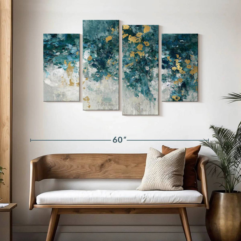 Avery Charmed Teal, 32" H x 52" W