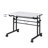 Rolling Writing Desk with Height Adjustable Desktop and Moveable Shelf-42198064