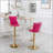 Nakyra Swivel Upholstered Adjustable Height Counter Stool with Metal Frame-1966517523
