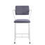 Ensemble de 2 chaises carrées élégantes à hauteur de comptoir-131212528