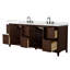 Palmilla 84" Freestanding Double Bathroom Vanity with Quartz Top-2001711582-2001711580
